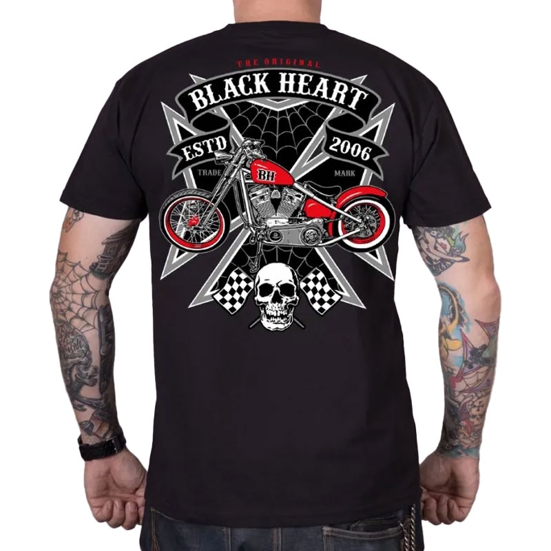 Tričko Black Heart Rock Iron černé Velikost: M