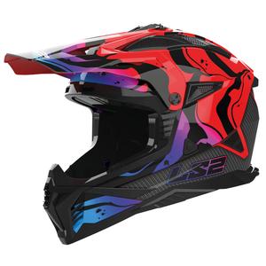 Motokrosová helma LS2 MX708 Fast II Wash červená