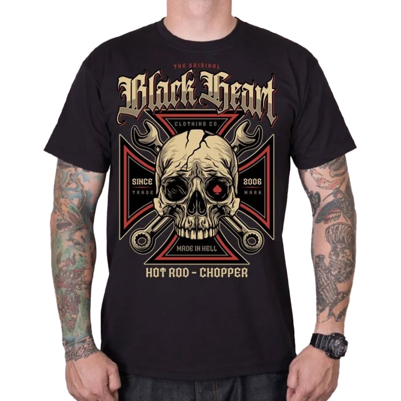 Tričko Black Heart Wrench Head černé Velikost: M