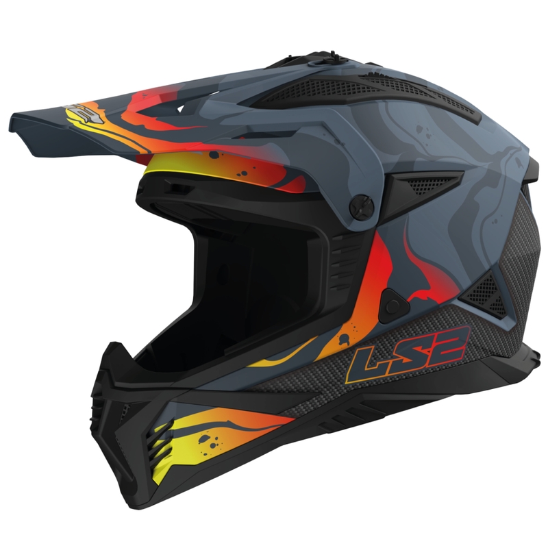 Motokrosová helma LS2 MX708 Fast II Wash tmavě šedá