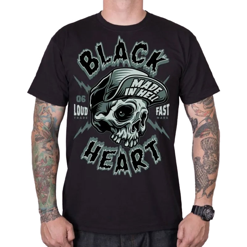 Tričko Black Heart Spike černé Velikost: M