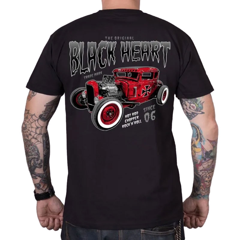 Tričko Black Heart Red Baron černé Velikost: 2XL