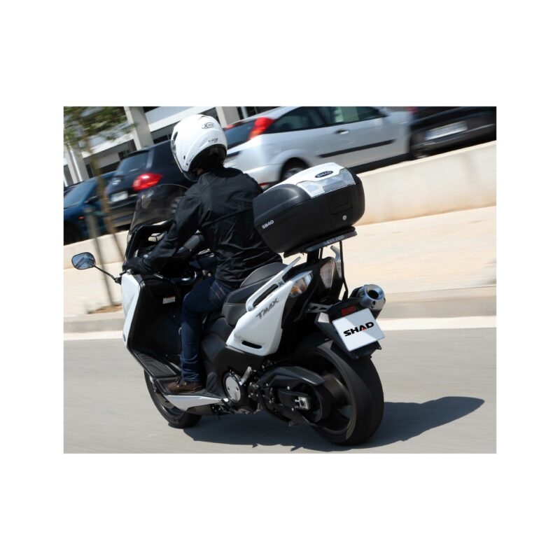 Vrchní kufr na motorku s barevným krytem SHAD SH40 bílá