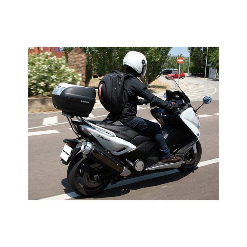 Vrchní kufr na motorku s barevným krytem SHAD SH40 bílá