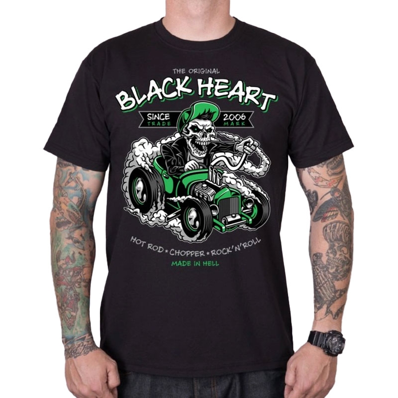 Tričko Black Heart Harper černé Velikost: 2XL