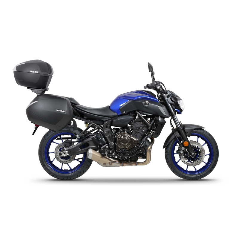 Vrchní kufr na motorku SHAD SH47 černá/bílá