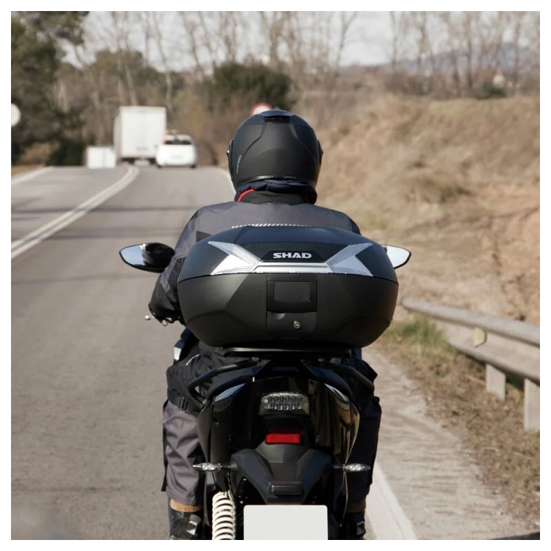 Vrchní kufr na motorku SHAD SH47 černá/červená