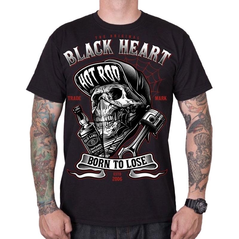 Tričko Black Heart Buddy černé Velikost: M