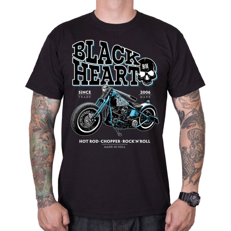 Tričko Black Heart Blue Bobber černé