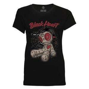 Dámské tričko Black Heart Woodoo Doll černé
