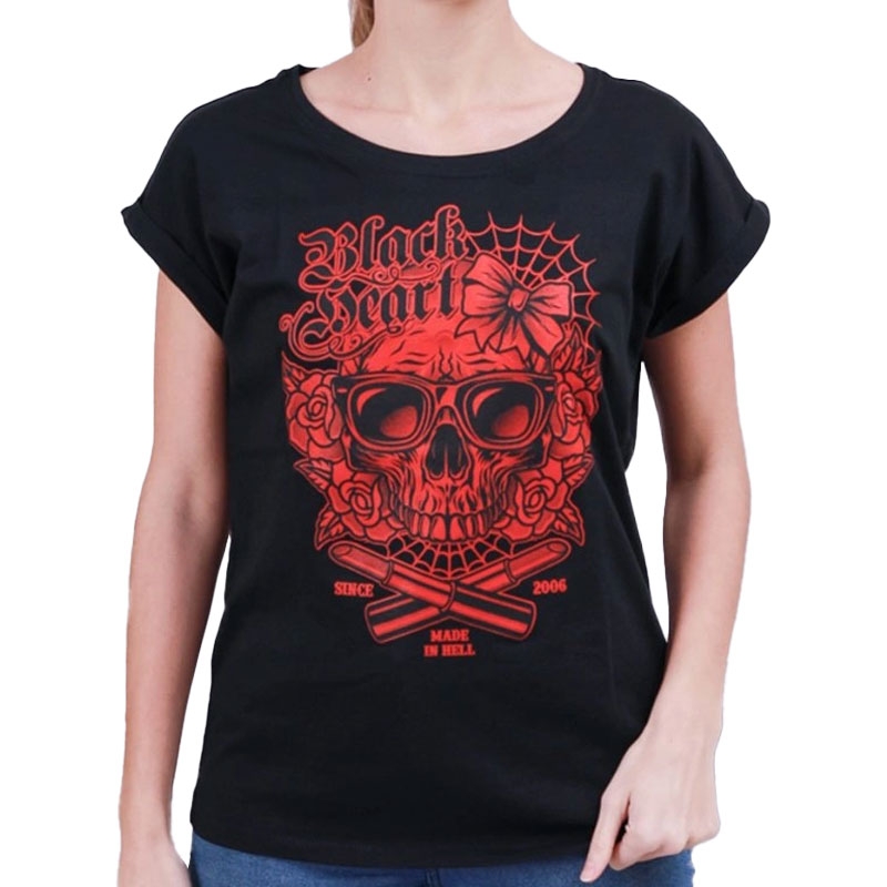 Dámské triko Black Heart Dead Beauty Ext černé