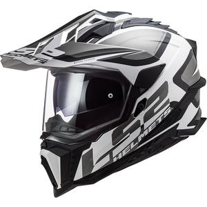 Enduro helma LS2 MX701 Explorer Alter matná černo-bílá