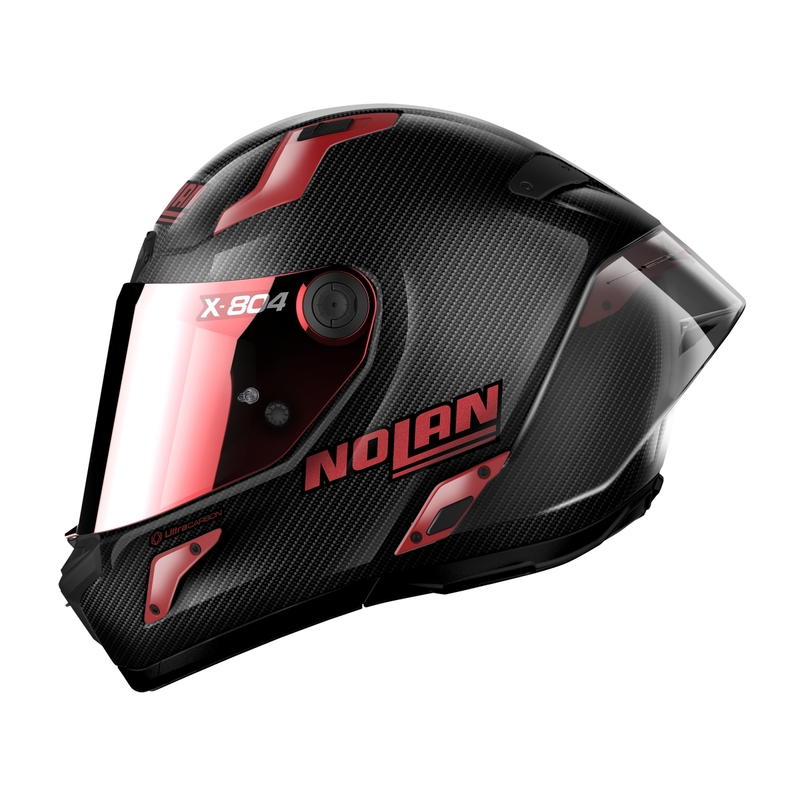 Integrální helma na motorku Nolan X-804 RS Ultra Carbon Iridium Edition černo-červená