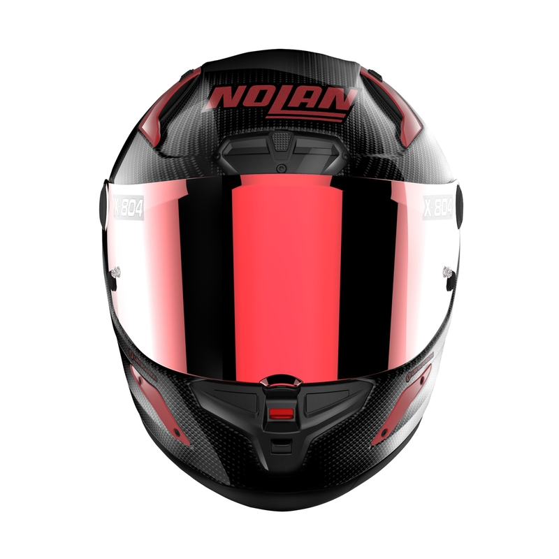 Integrální helma na motorku Nolan X-804 RS Ultra Carbon Iridium Edition černo-červená