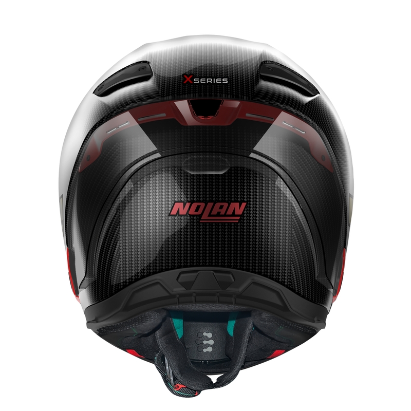 Integrální helma na motorku Nolan X-804 RS Ultra Carbon Iridium Edition černo-červená