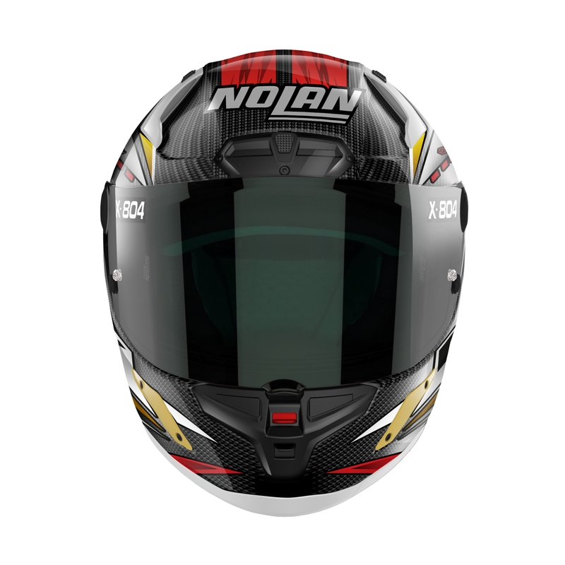 Integrální helma na motorku Nolan X-804 RS Ultra Carbon SBK 23 černo-červeno-zlatá