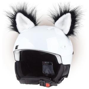 Uši na helmu Kočka černá