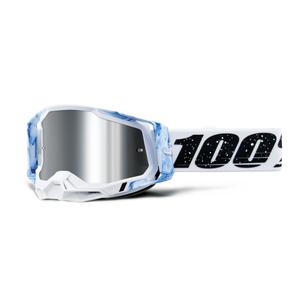 Motokrosové brýle 100% RACECRAFT Mixos stříbrné plexi