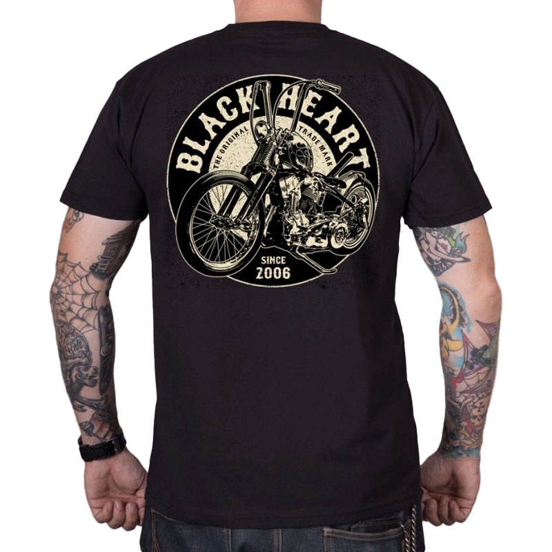 Tričko Black Heart Chopper King černé Velikost: M