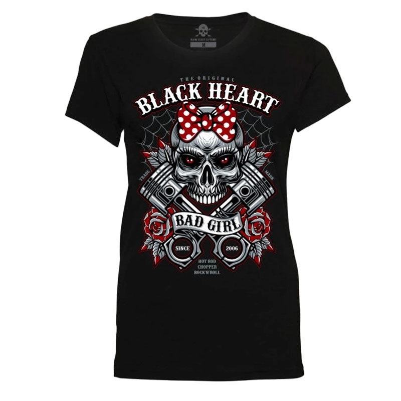 Dámské tričko Black Heart Bell Piston černé Velikost: S