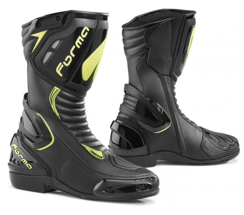 Boty na motorku Forma Freccia černo-fluo žluté Velikost: 37