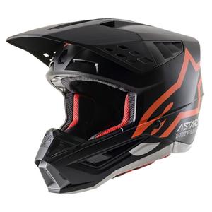 Motokrosová helma Alpinestars S-M5 Compass černo-fluo oranžová