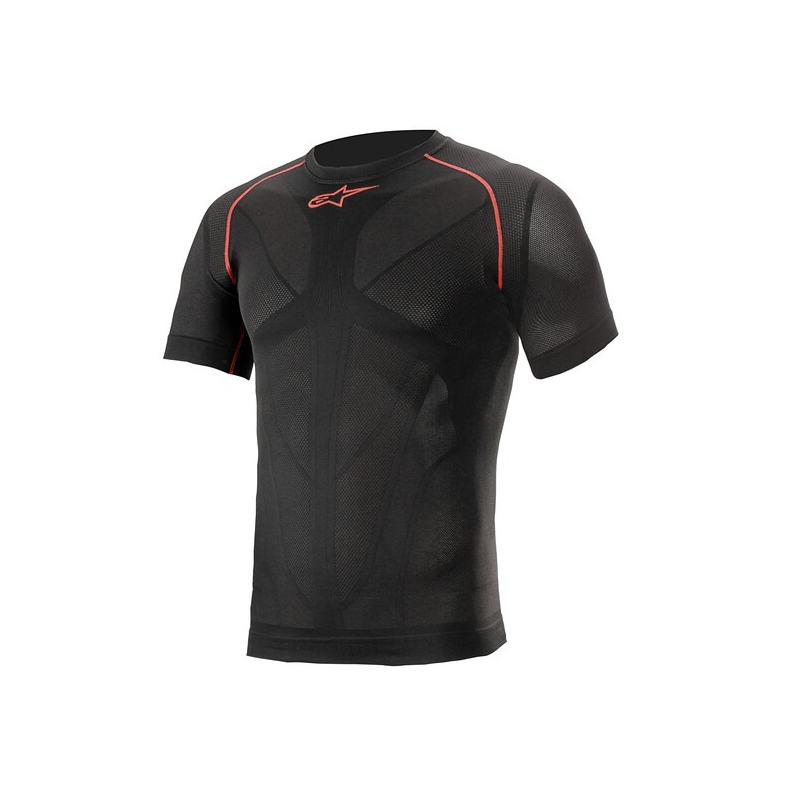 Termotriko s krátkým rukávem Alpinestars Ride Tech Summer černo-červené
