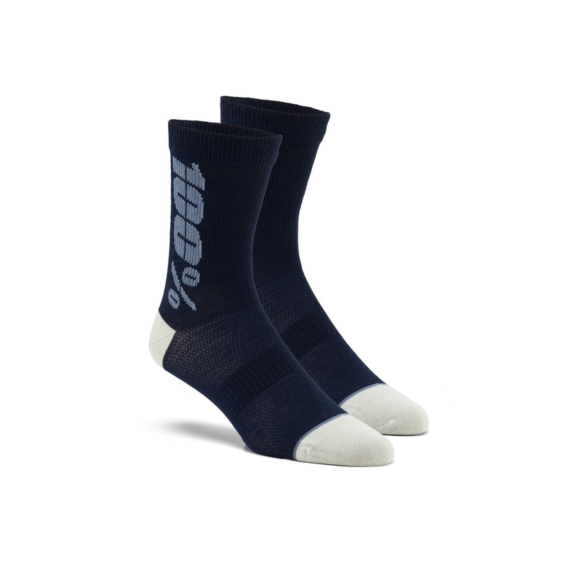 Ponožky 100% - USA Rythym Merino Wool modré