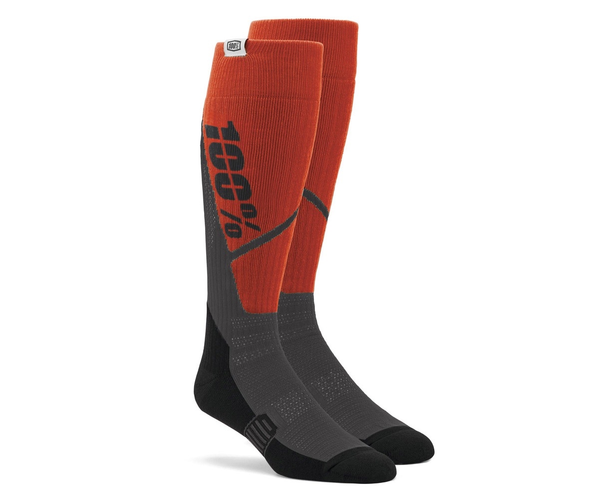 Ponožky 100% - USA Torque MX oranžovo-šedé Velikost: S/M