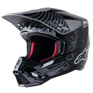 Motokrosová helma Alpinestars S-M5 Solar Flare černo-šedá