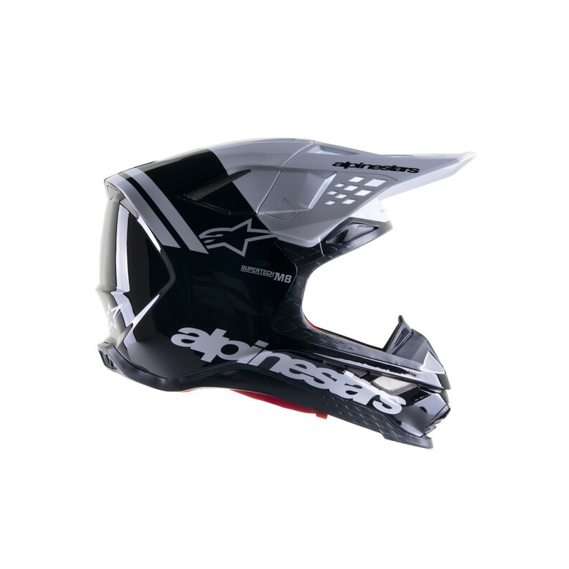 Motokrosová helma Alpinestars Supertech S-M8 Radium 2 černo-bílá
