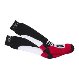 Podkolenky Alpinestars Racing Road CoolMax® černo-bílo-červené