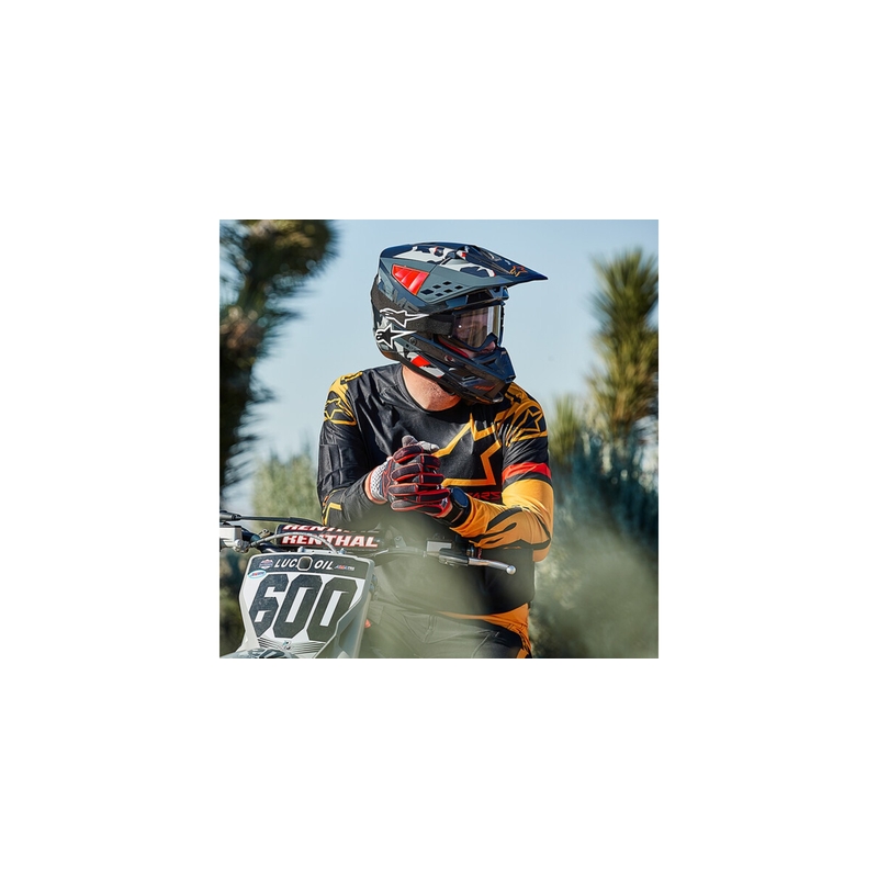 Motokrosová helma Alpinestars S-M5 Rover antracit-fluo červeno-maskáčová šedá