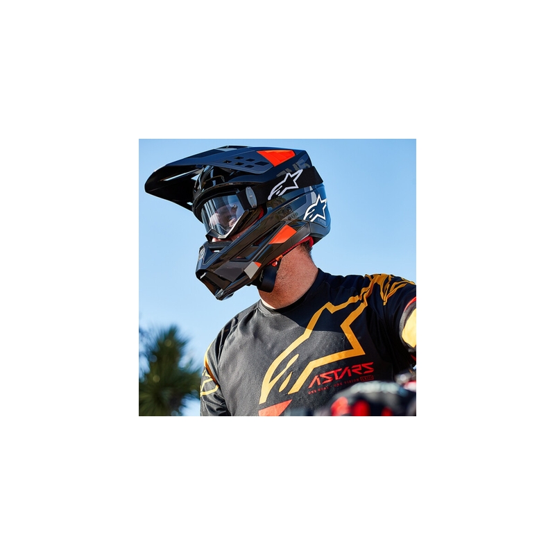 Motokrosová helma Alpinestars S-M5 Rover antracit-fluo červeno-maskáčová šedá