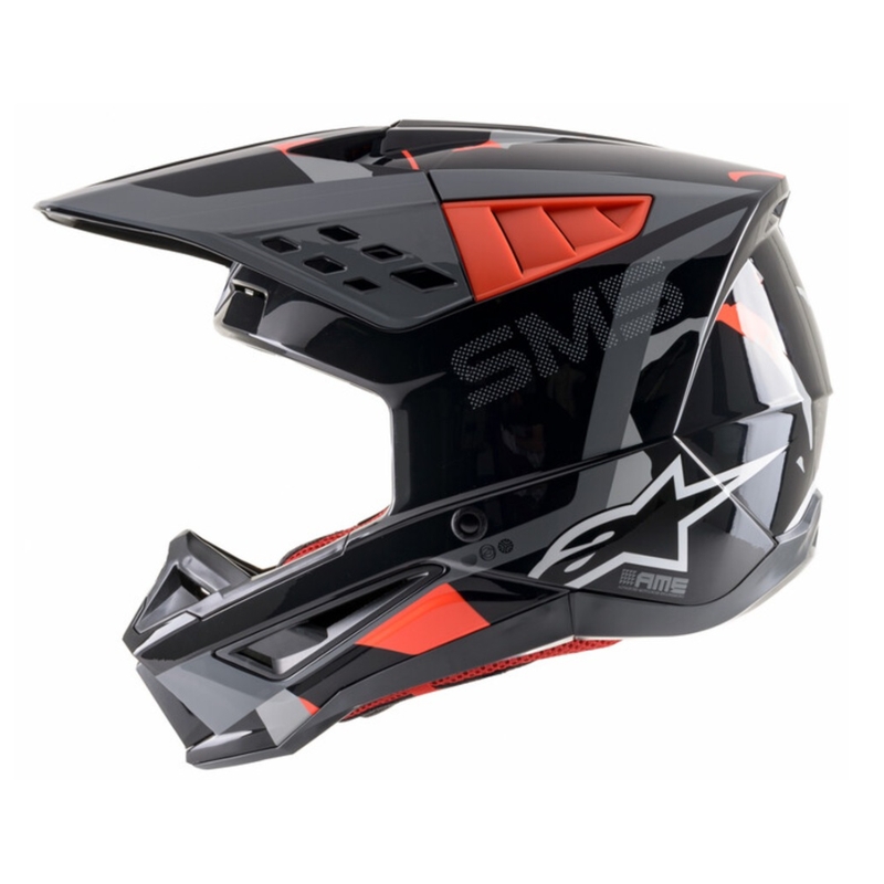 Motokrosová helma Alpinestars S-M5 Rover antracit-fluo červeno-maskáčová šedá