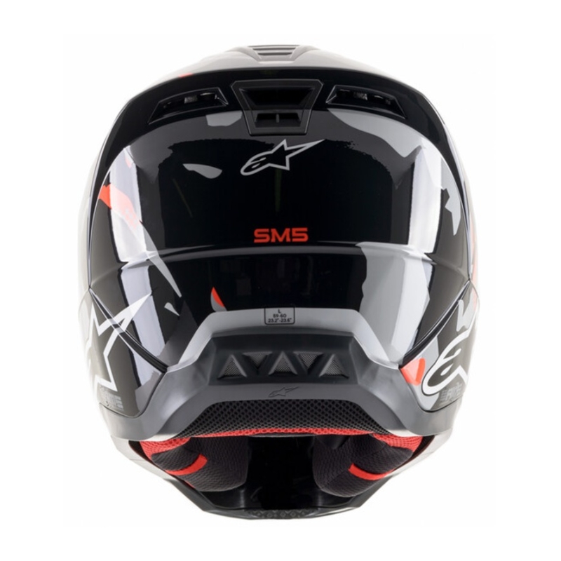 Motokrosová helma Alpinestars S-M5 Rover antracit-fluo červeno-maskáčová šedá