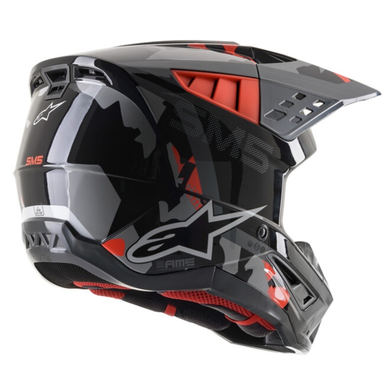 Motokrosová helma Alpinestars S-M5 Rover antracit-fluo červeno-maskáčová šedá