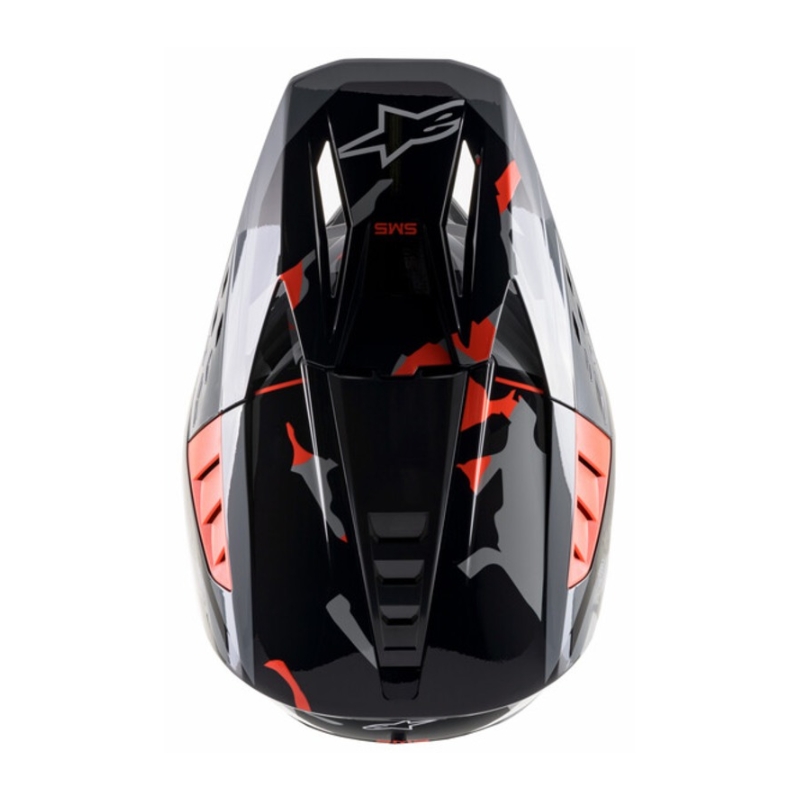 Motokrosová helma Alpinestars S-M5 Rover antracit-fluo červeno-maskáčová šedá