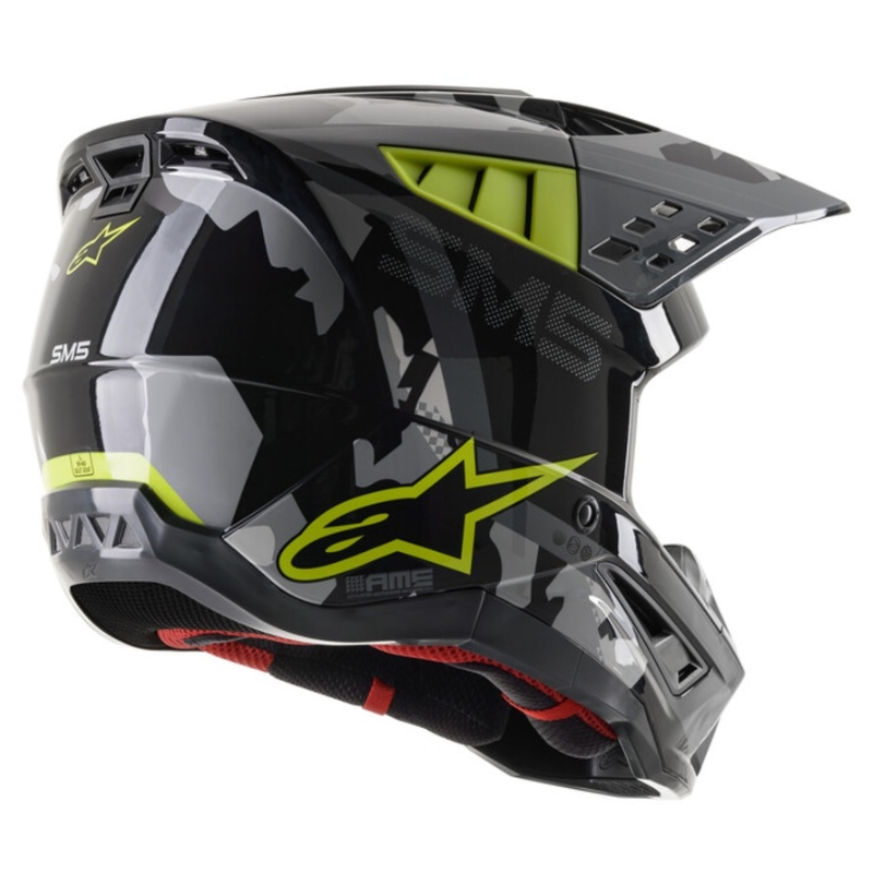 Motokrosová helma Alpinestars S-M5 Rover antracitovo-fluo žluto- maskáčová šedá