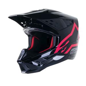 Motokrosová helma Alpinestars S-M5 Compass černo-růžová