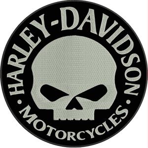 Nášivka H-D Motorcycles černo-bílá
