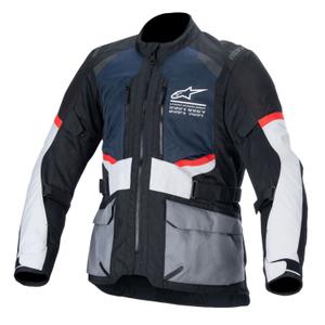 Bunda na motorku Alpinestars Andes Drystar tmavo modro-černo-světle šedá 2024