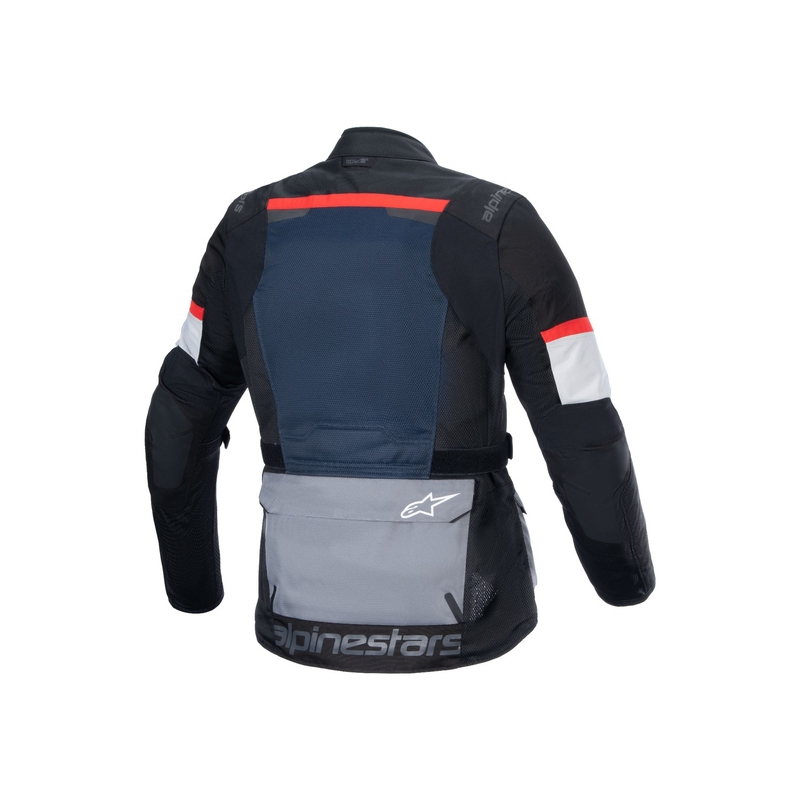 Bunda na motorku Alpinestars Andes Drystar tmavo modro-černo-světle šedá 2024