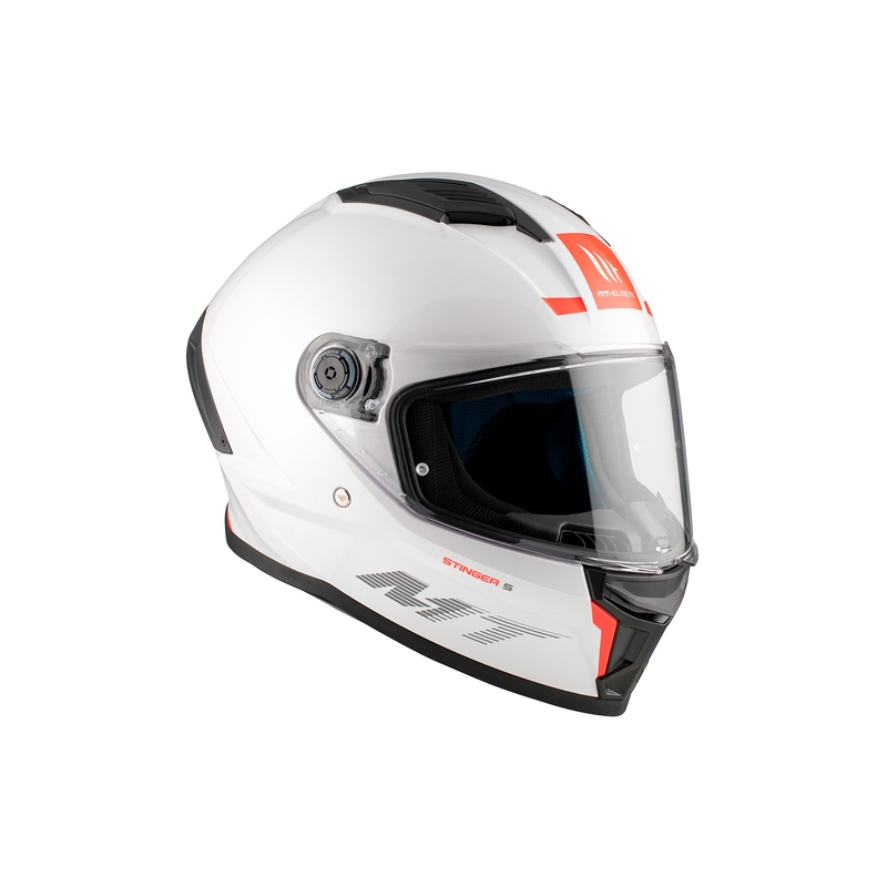 Integrální helma na motorku MT Stinger 2 Solid lesklá bílá