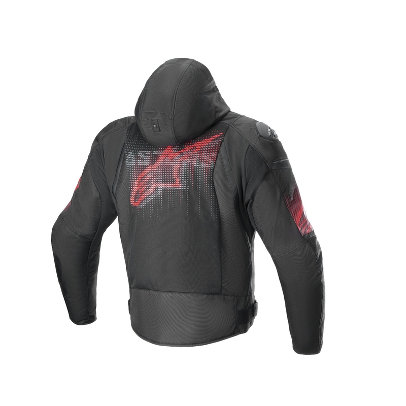 Bunda na motorku Alpinestars Zaca Air Venom Waterproof černo/fluo červená
