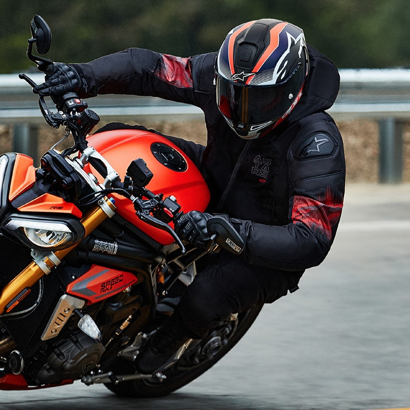 Bunda na motorku Alpinestars Zaca Air Venom Waterproof černo/fluo červená