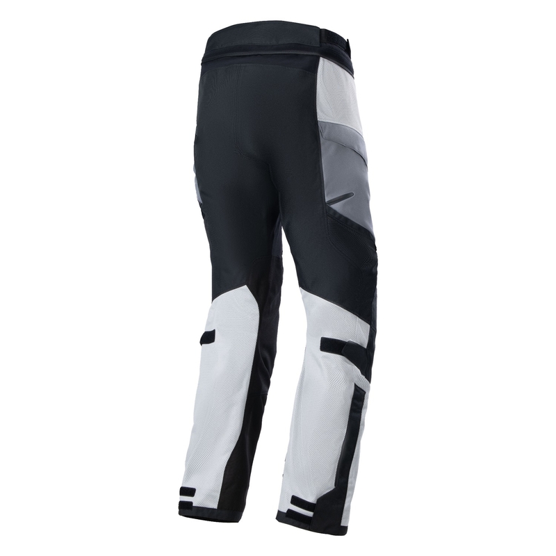 Kalhoty na motorku Alpinestars Andes Air Drystar světle šedo-tmavě šedo-černo-fluo žlutá