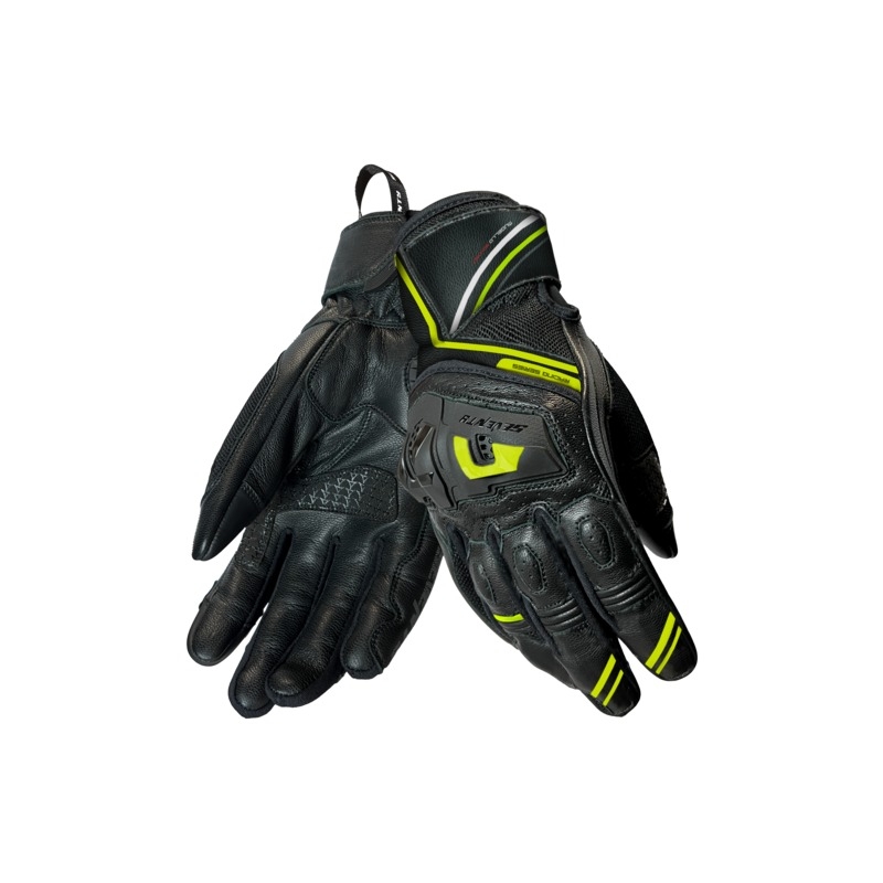 Rukavice na motorku Seventy Degrees SD-N30 Mugello černo-fluo žluté