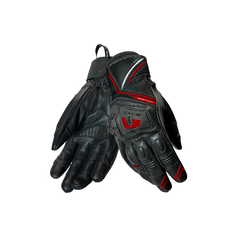 Rukavice na motorku Seventy Degrees SD-N30 Mugello černo-červené