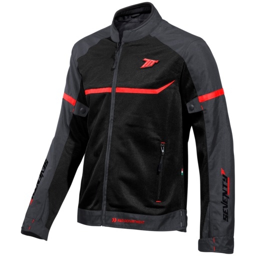 Bunda na motorku SEVENTY DEGREES SD-JR30.1 Mojave černo-červená Velikost: S